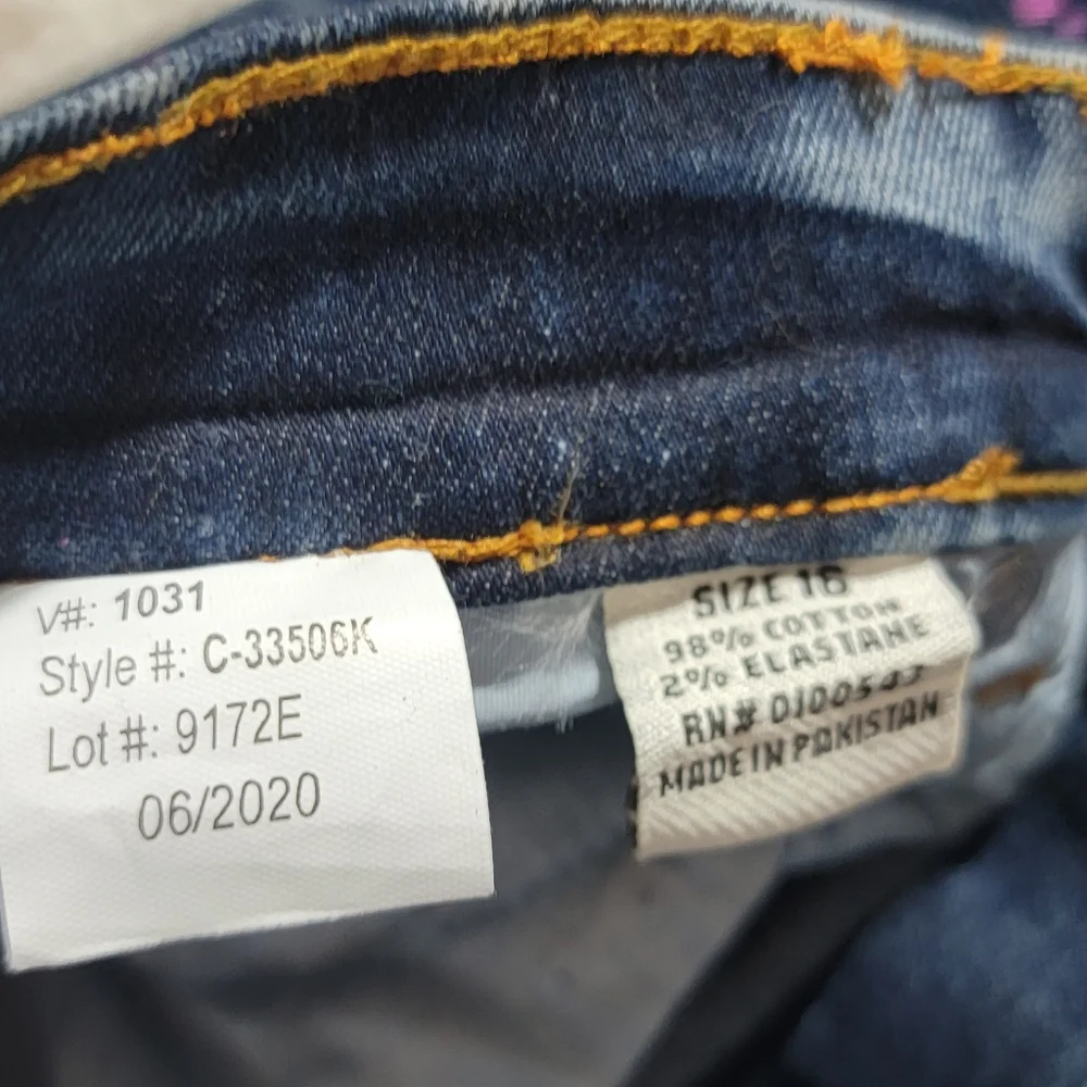 Evolution in Design Girls Blue Jeans Stretch Size 16 Girl Regular Length - Picture 3 of 9